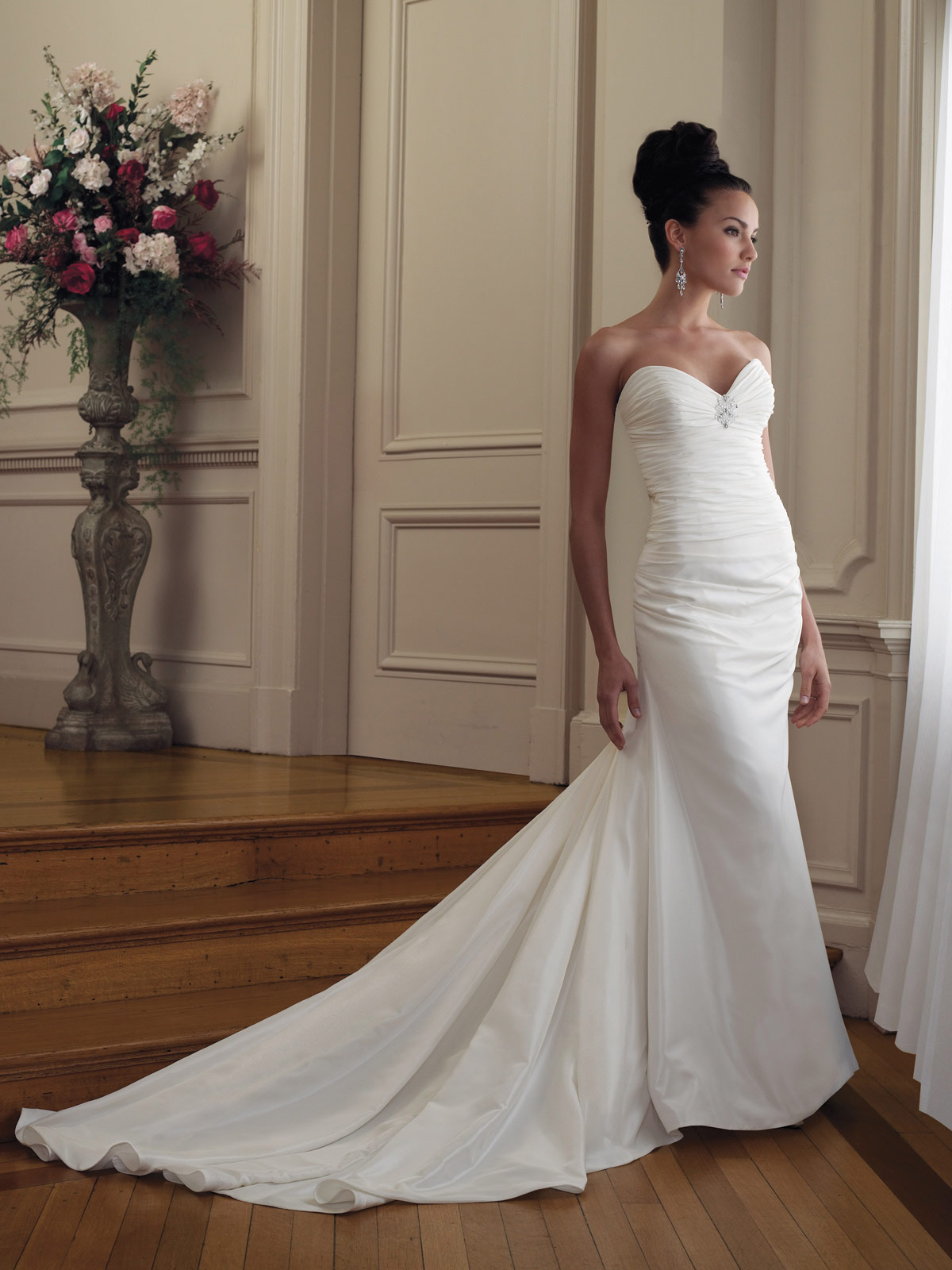 Plain White Ball Gown Wedding Dresses Carley Connellan