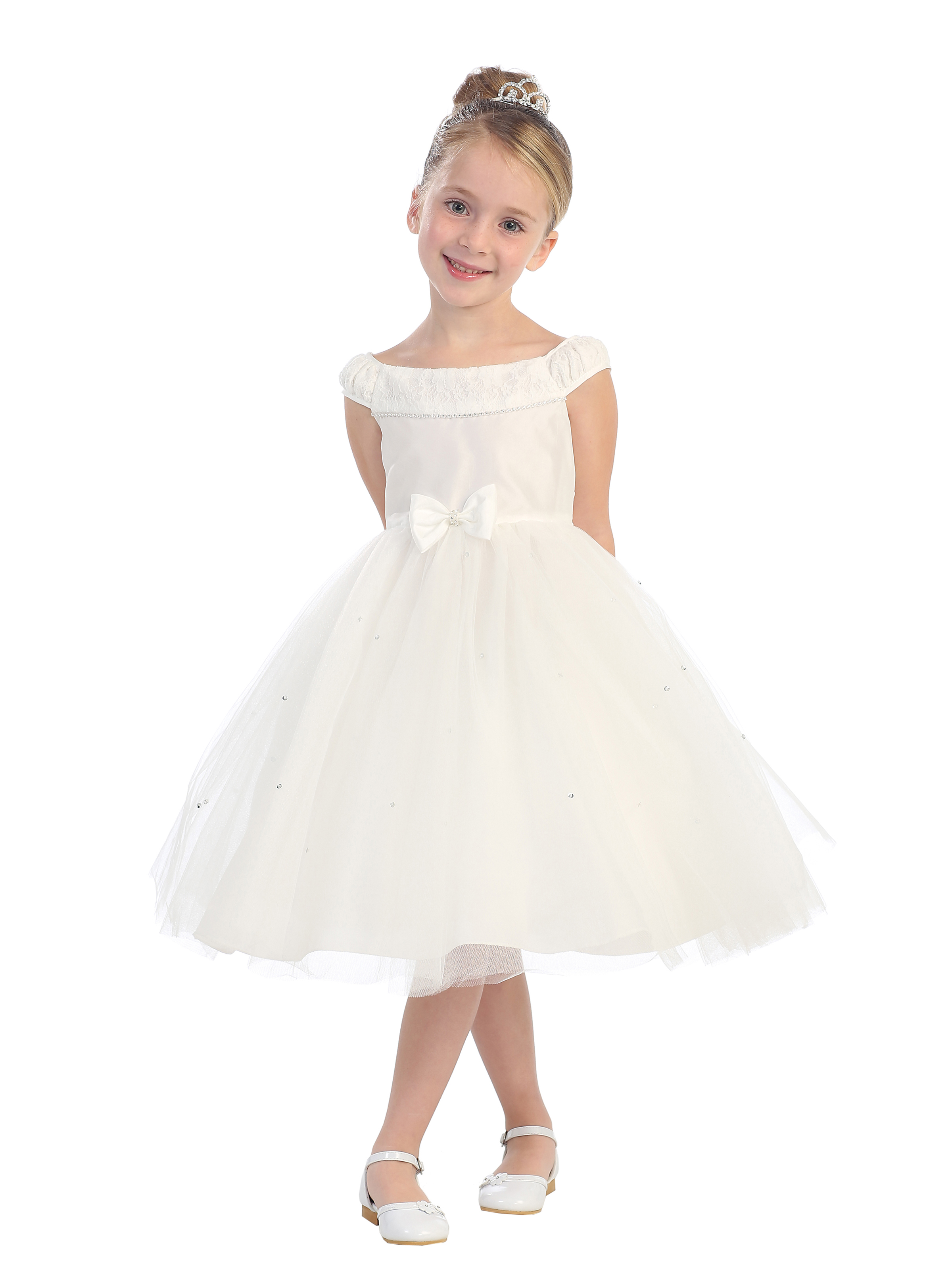 ballerina length communion dresses